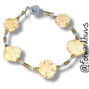 Bundle Sale 3 for $15 | Handcrafted Floral Beaded Bracelet